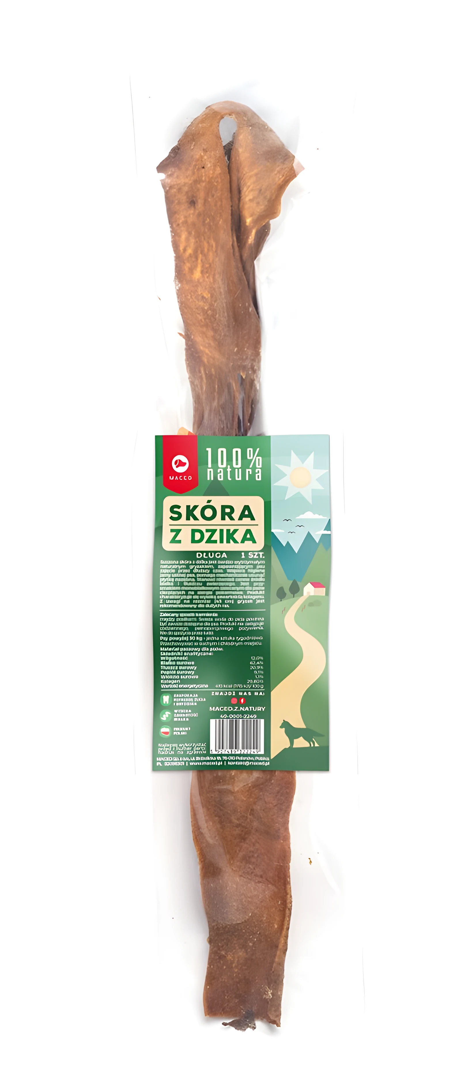 MACED Skóra dzika 45 cm - Przysmak dla psa