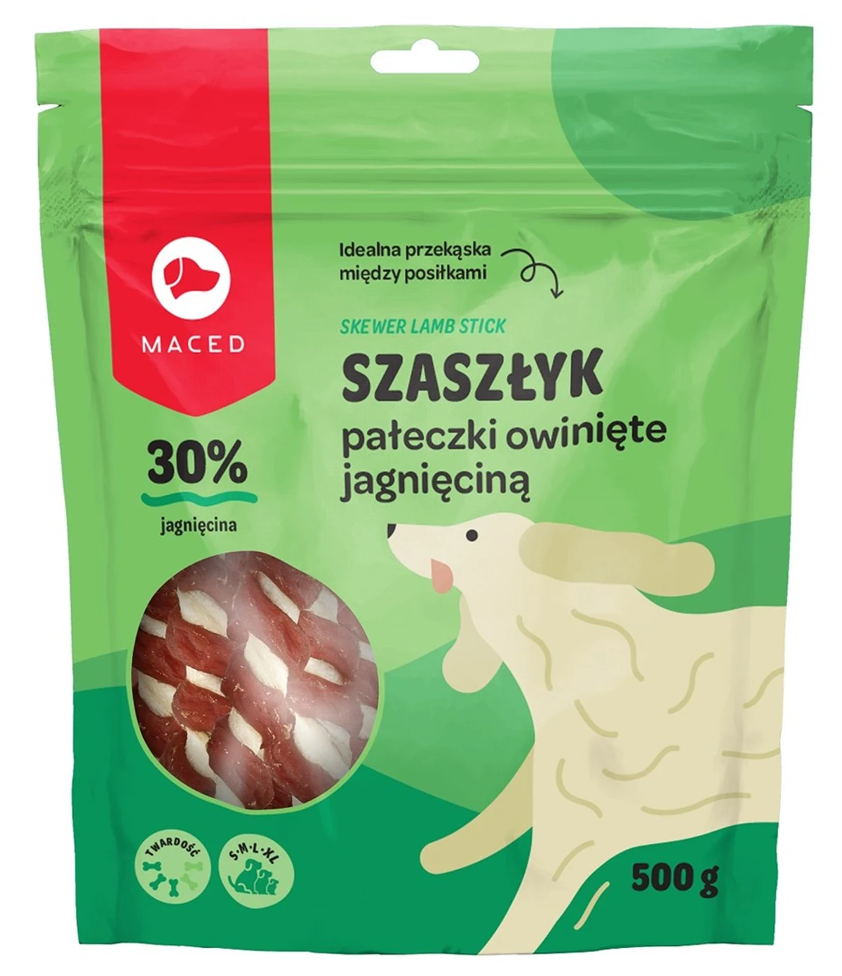 MACED Szaszłyk Pałeczki owinięte jagnięciną - 500g