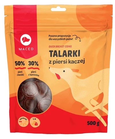 Przysmak dla psa - Talarki z kaczki Maced, 500 g