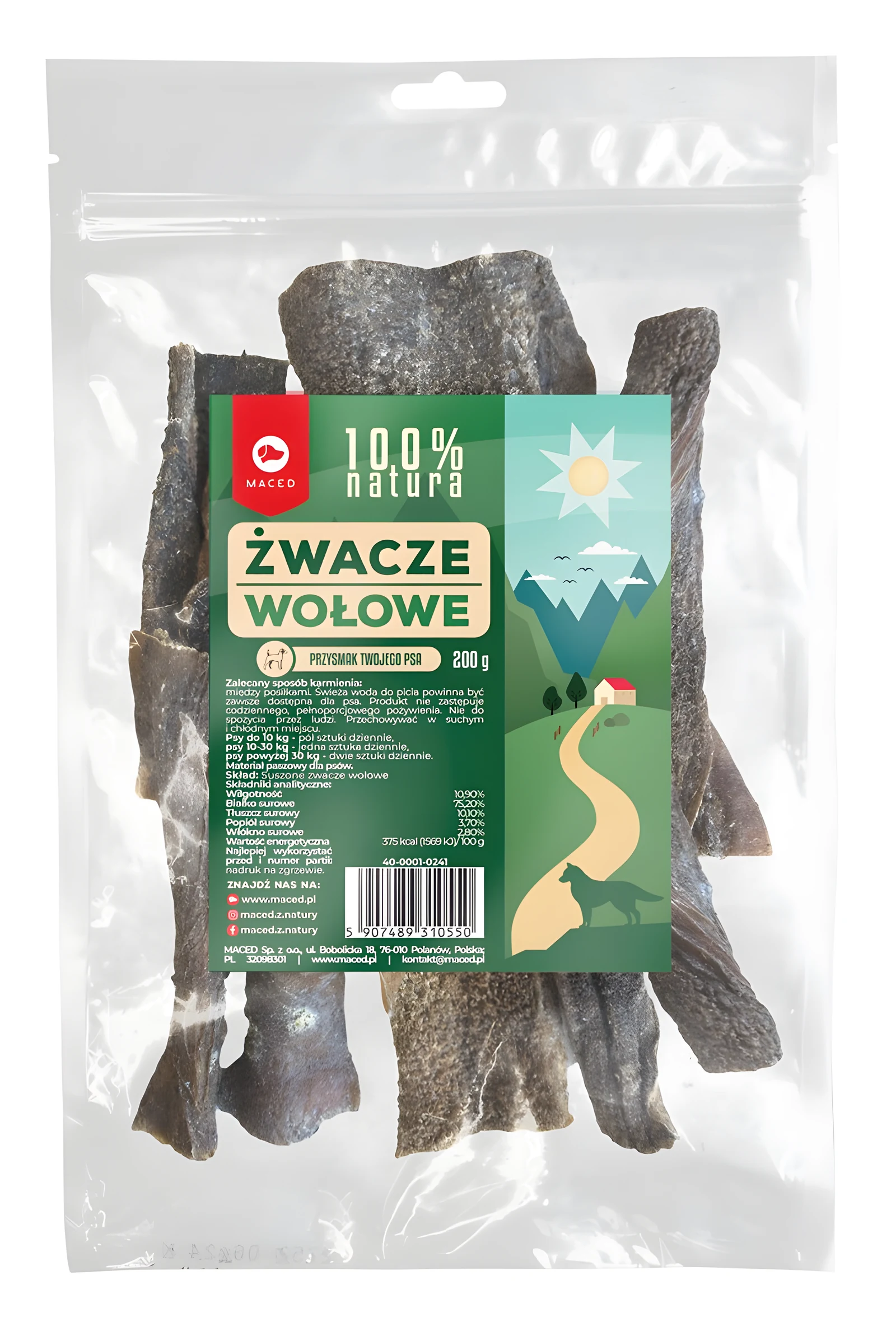 MACED Żwacze Wołowe Przysmak - 200 g