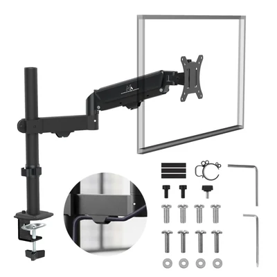 Uchwyt do monitora Maclean MC-135, regulowany, 17"-32", gazowy