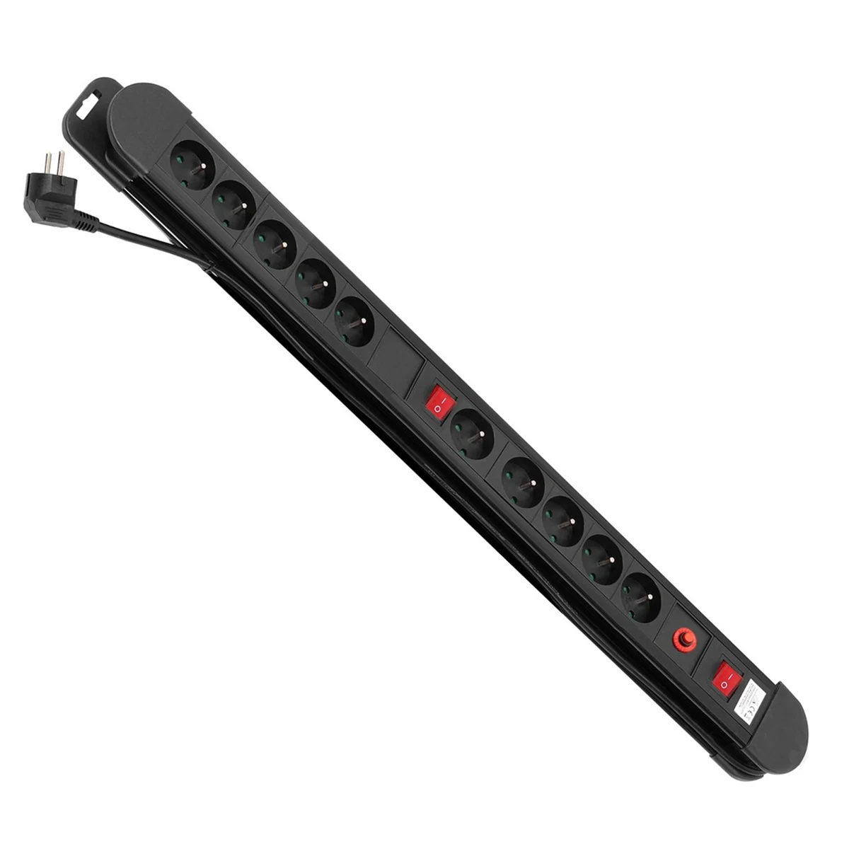 MACLEAN MCE10 Listwa Zasilająca 10 Gniazd 3680W