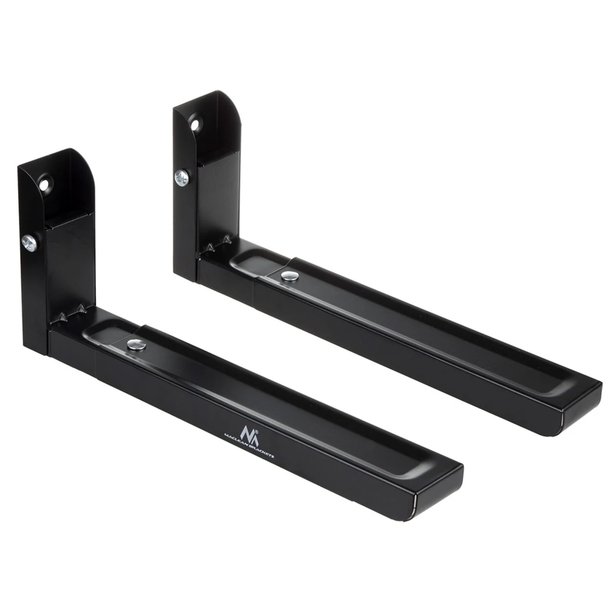 Maclean Uchwyt do kuchenki mikrofalowej czarny MC-915B - 32,5-49,2 cm