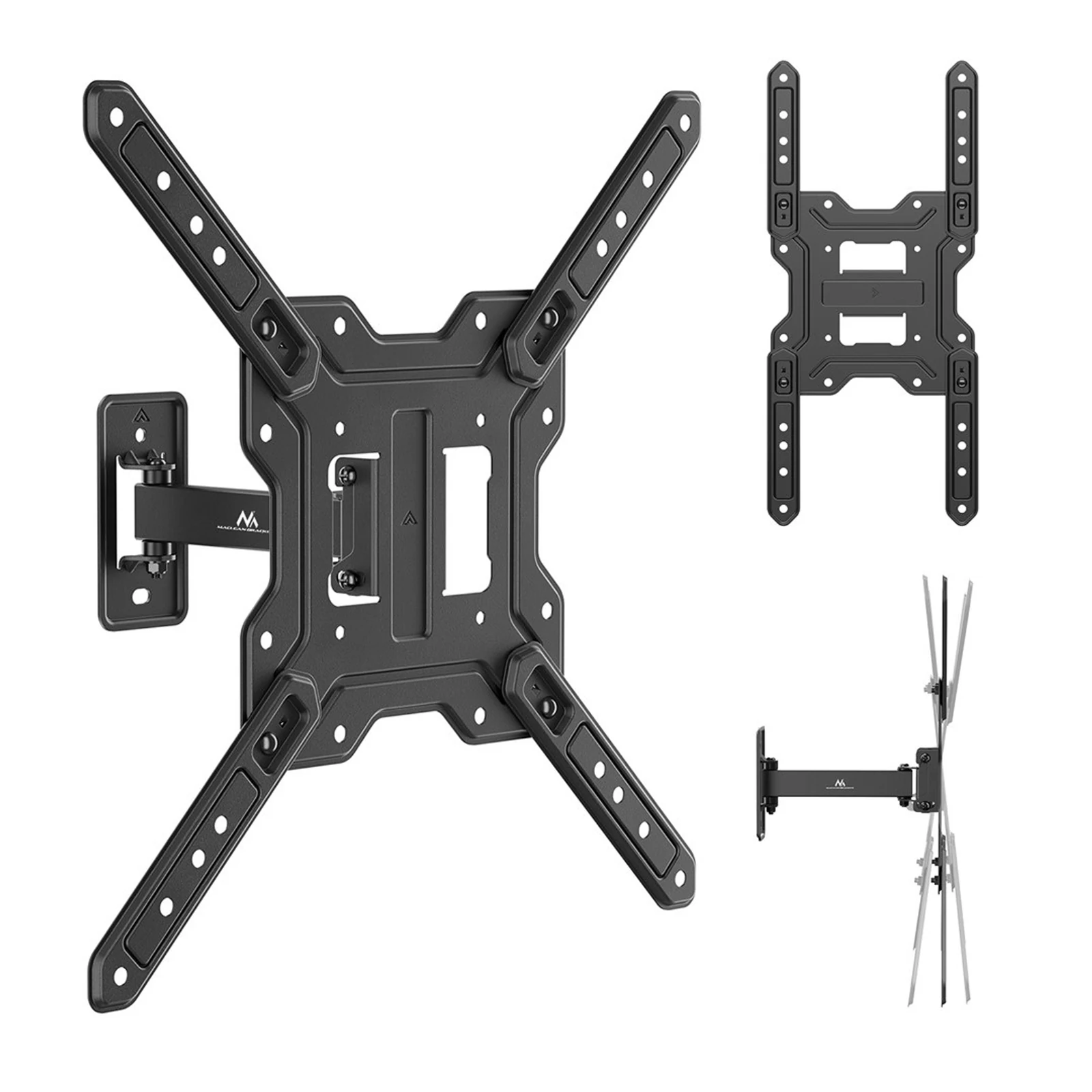 MACLEAN UCHWYT / WIESZAK DO TV LUB MONITORA, MAX. 23-65", MAX. OBCIĄŻENIE 30KG, UNIWERSALNY, MAX. VESA 400X400 MC-758 N — zdjęcie 1 z 8