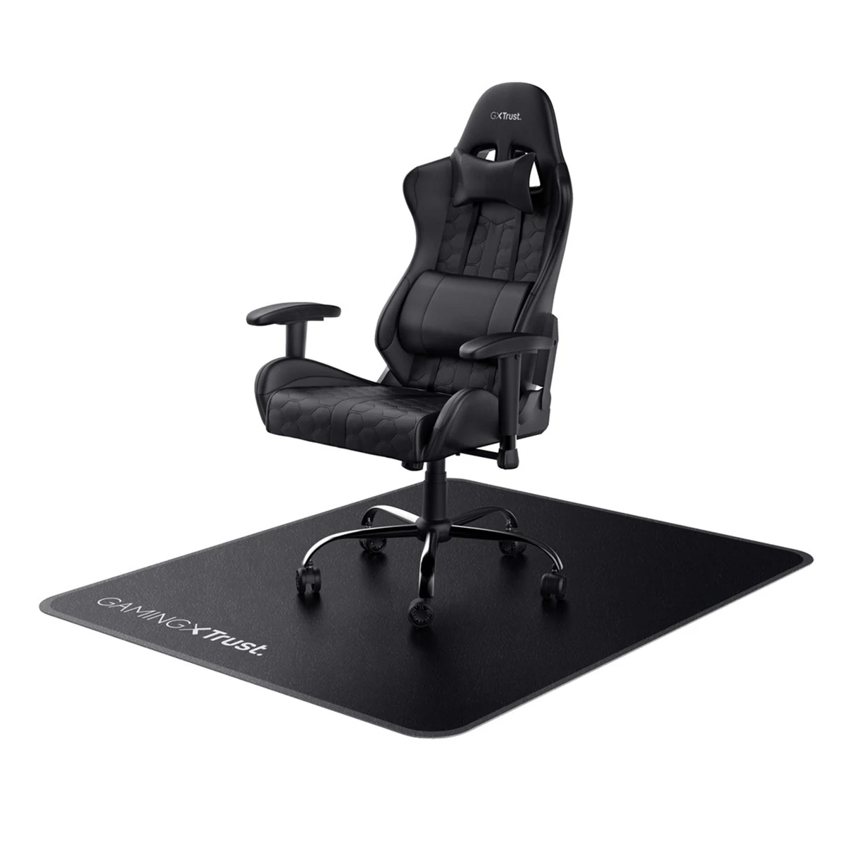 Mata pod fotel TRUST GXT 715 - czarna, 99x120cm