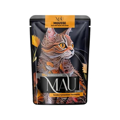 Mokra karma dla kota - Mau Mus z kaczką, tymiankiem i kocimiętką 85g