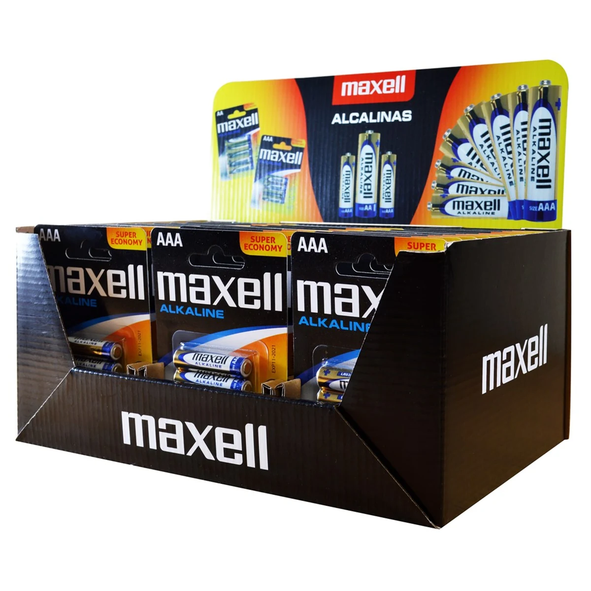 MAXELL ALKALINE LR03 AAA 4PK DISPLAY 30 blistry