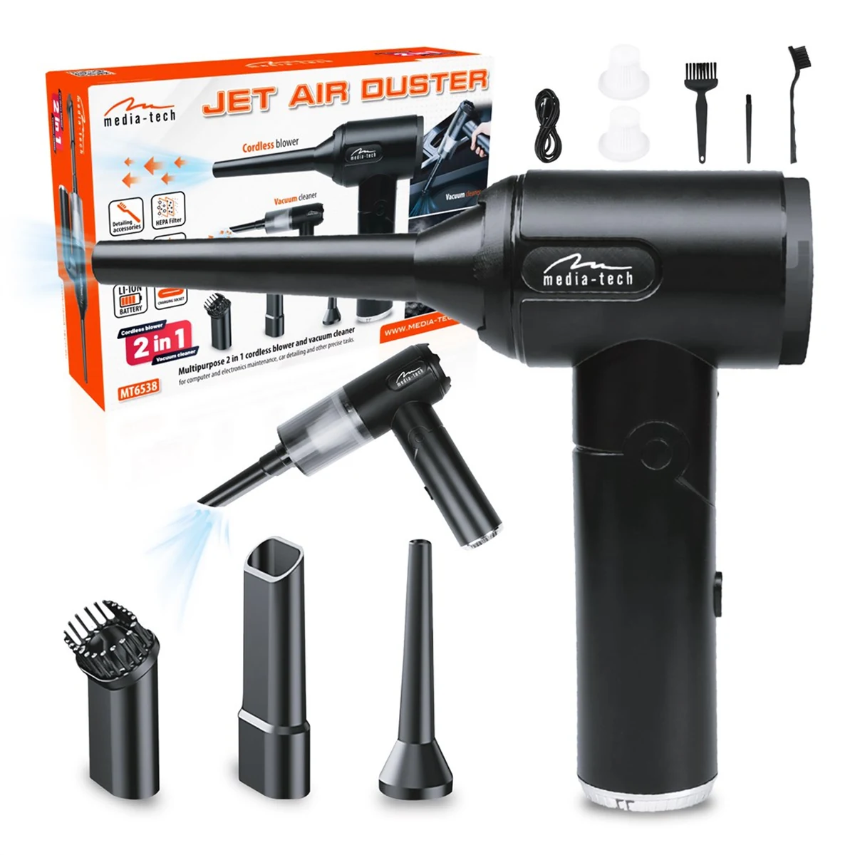 MEDIA-TECH DMUCHAWA 2W1 JET AIR DUSTER MT6538