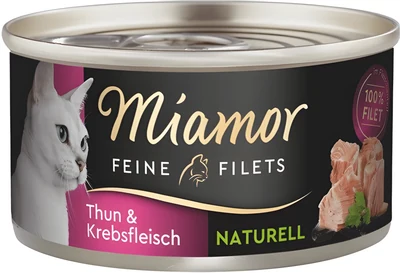 Mokra karma dla kota Miamor Feine Filets - tuńczyk i krab 80g