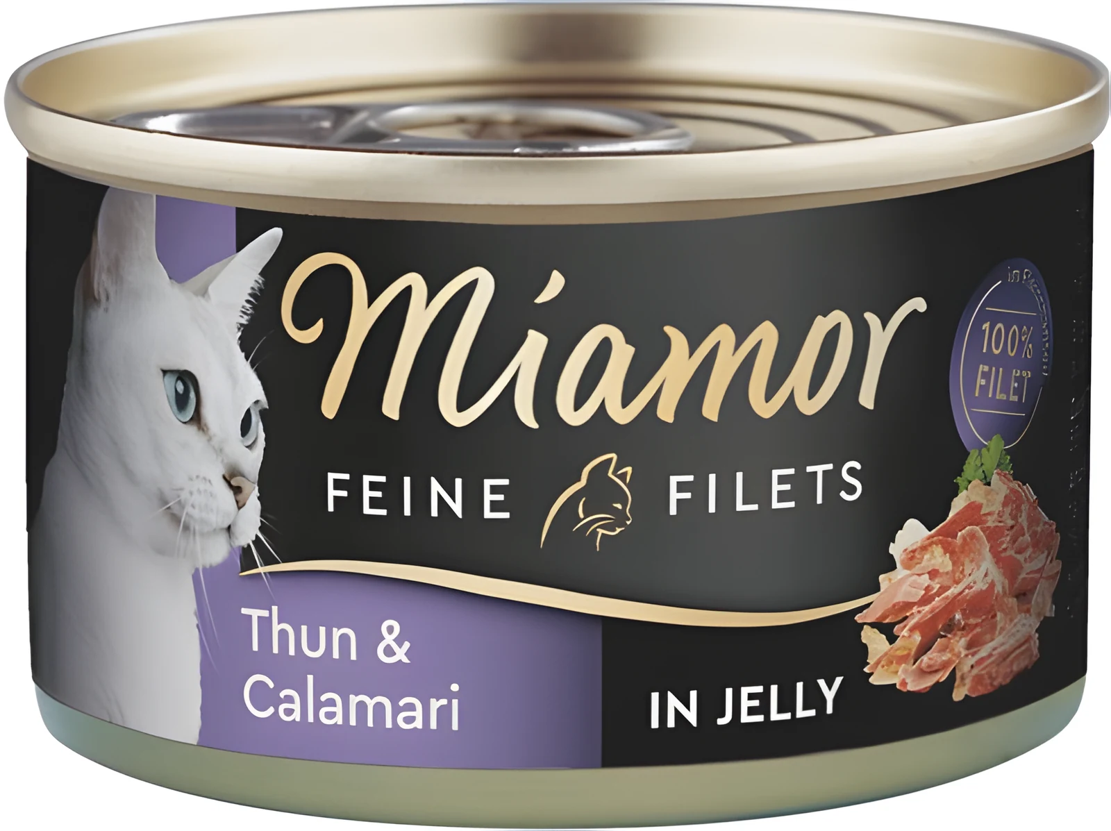 Mokra Karma dla Kota - MIAMOR Feine Filets, Tuńczyk z Kalmarem, 100g