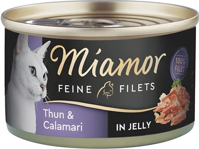 Mokra Karma dla Kota - MIAMOR Feine Filets, Tuńczyk z Kalmarem, 100g