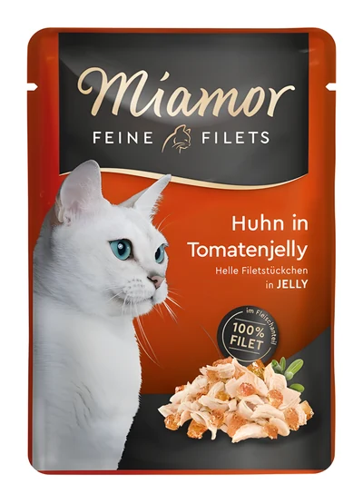 Mokra karma dla kota Miamor Filets z kurczakiem w pomidorowej galaretce 100g