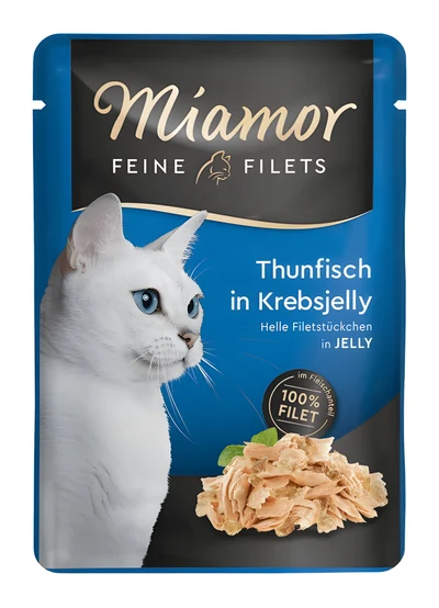 Mokra karma dla kota MIAMOR Filets z tuńczykiem w galaretce krabowej 100g
