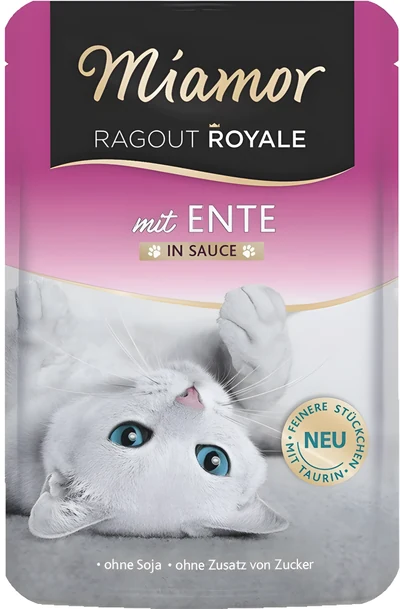 Mokra karma dla kota MIAMOR Ragout Royal z kaczką w sosie 100g