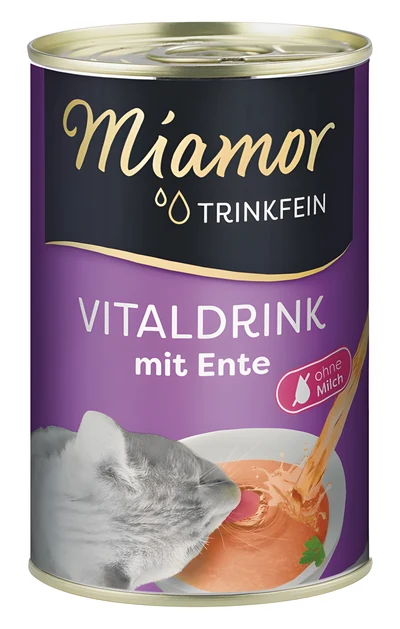 Mokra karma dla kota MIAMOR Vitaldrink z kaczką, puszka 135g