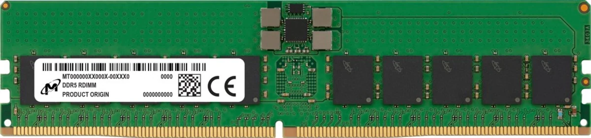 Pamięć serwerowa Micron RDIMM 32GB DDR5 4800MHz ECC zarejestrowana