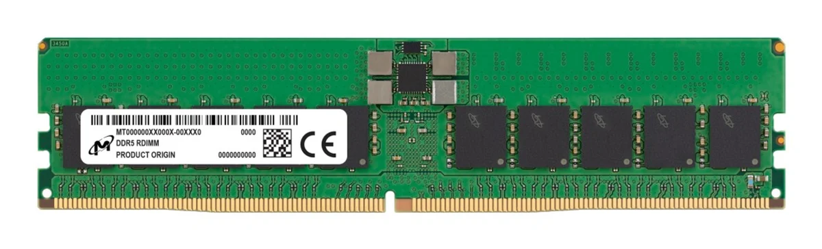 Pamięć serwerowa Micron RDIMM 32GB DDR5 5600MHz ECC zarejestrowana