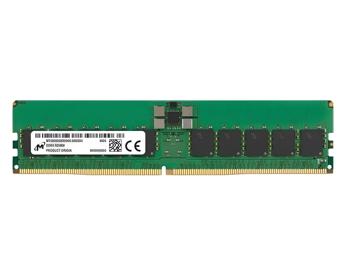 Pamięć serwerowa Micron RDIMM 32GB DDR5 6400MHz ECC zarejestrowana