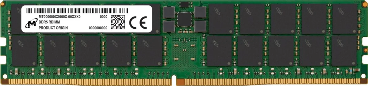 Pamięć serwerowa Micron RDIMM 96GB DDR5 4800MHz ECC zarejestrowana