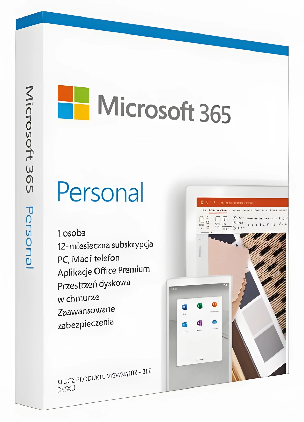Microsoft 365 Personal PL, 5 Urządzeń, 12 Miesięcy