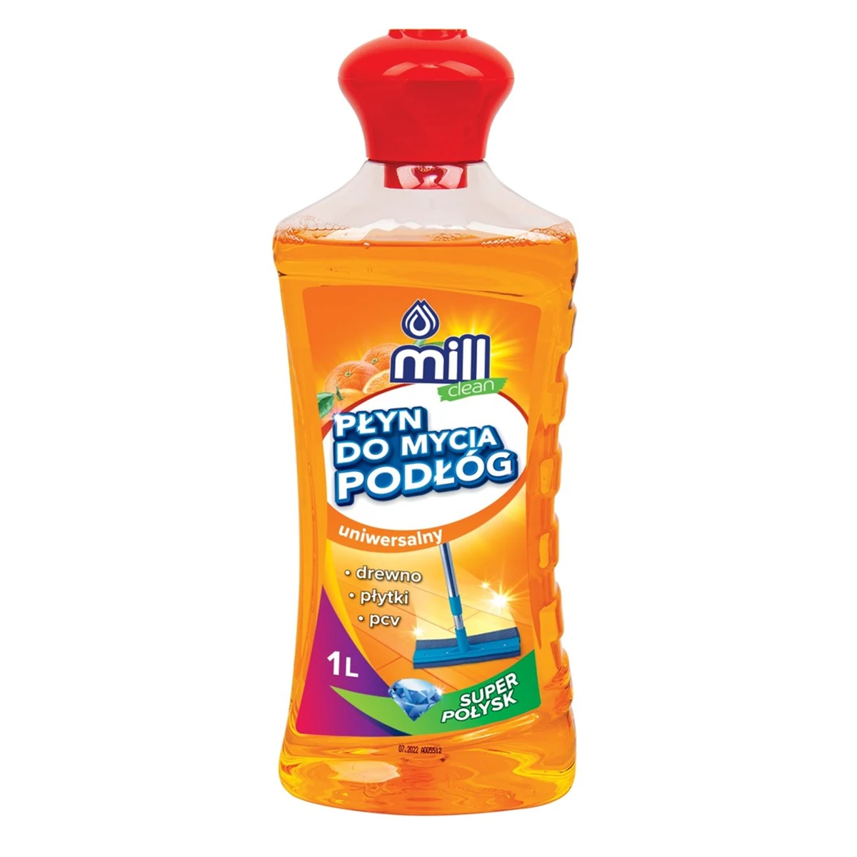 MILL CLEAN Płyn do mycia podłóg 1l Pomarańczowy