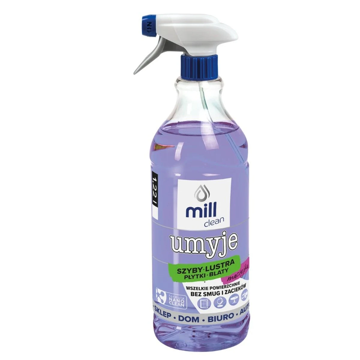 MILL CLEAN UMYJE Płyn do Mycia Szyb 1,22l