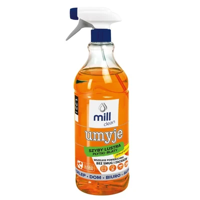 MILL CLEAN UMYJE Płyn do mycia szyb 1,22l Pomarańczowy