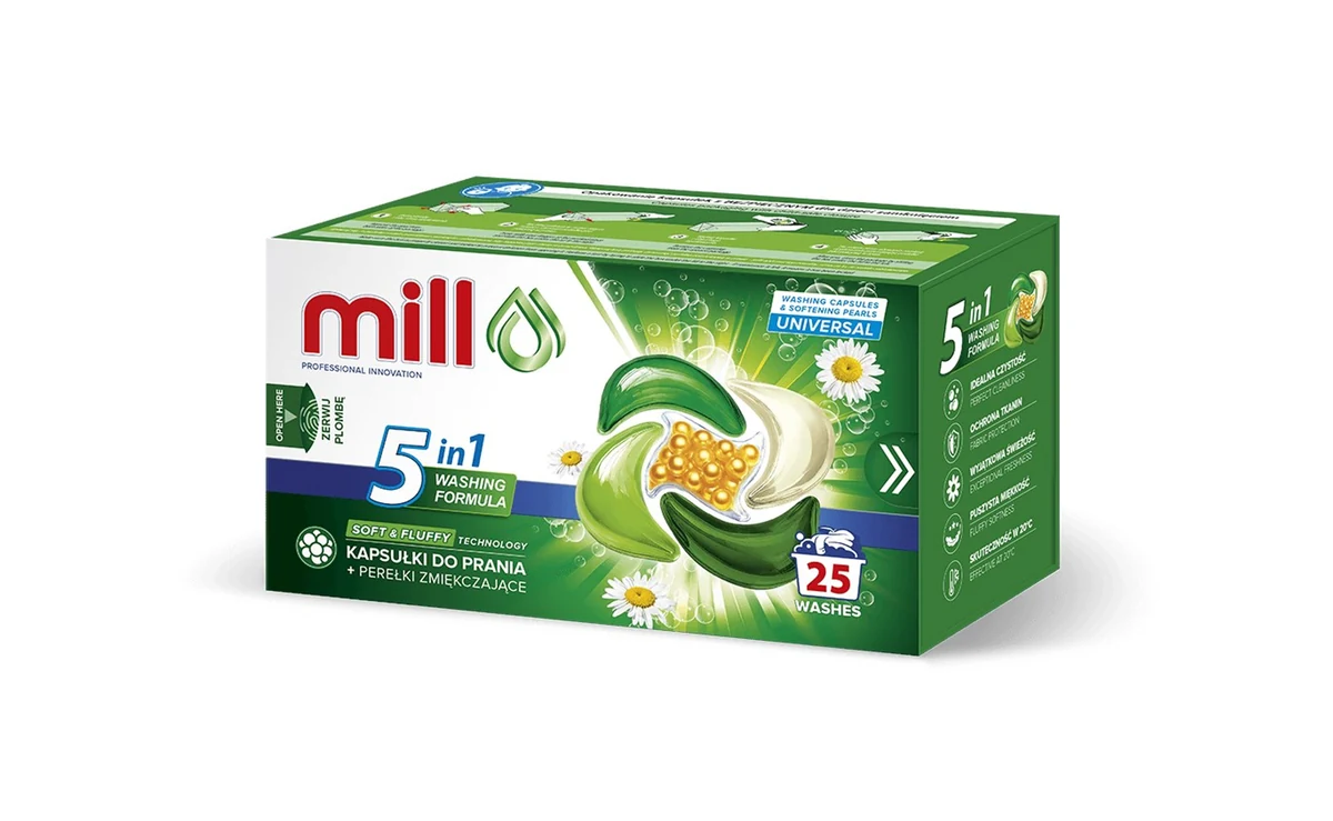 MILL PRO Kapsułółki 5k + Perełki UNIVERSAL 25szt