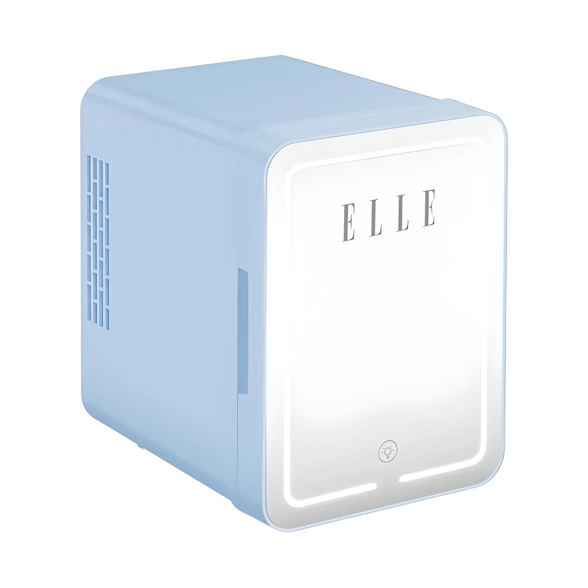 Mini lodówka ELLE 4L niebieska z lusterkiem LED