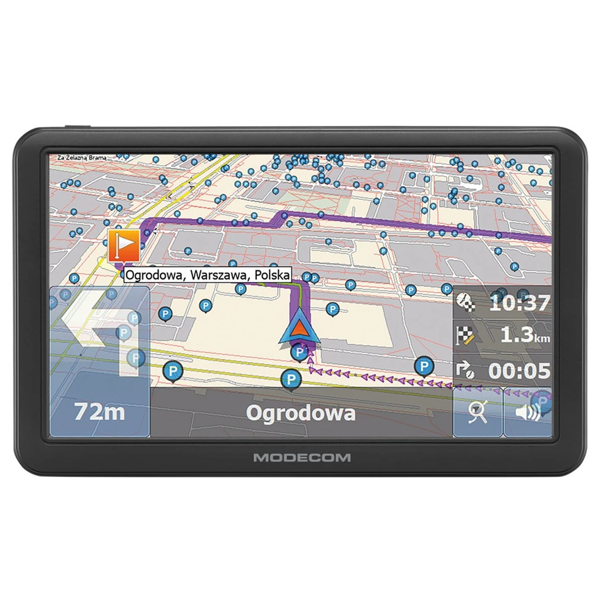 Nawigacja samochodowa Modecom FreeWay CX 7.4 z mapami Europy MapFactor