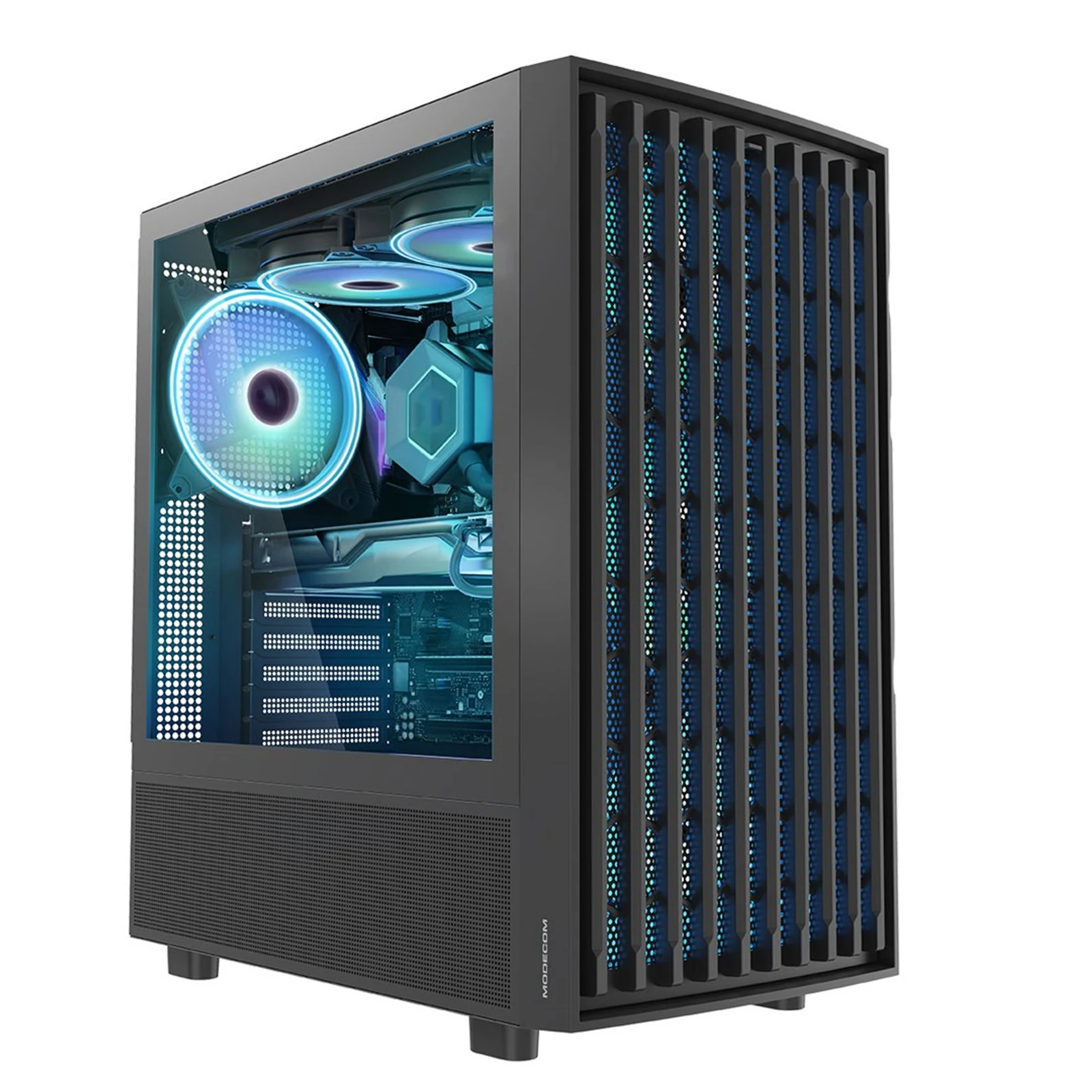 Obudowa komputerowa MODECOM BREEZE ARGB FLOW Midi Tower Czarna — zdjęcie 1 z 8