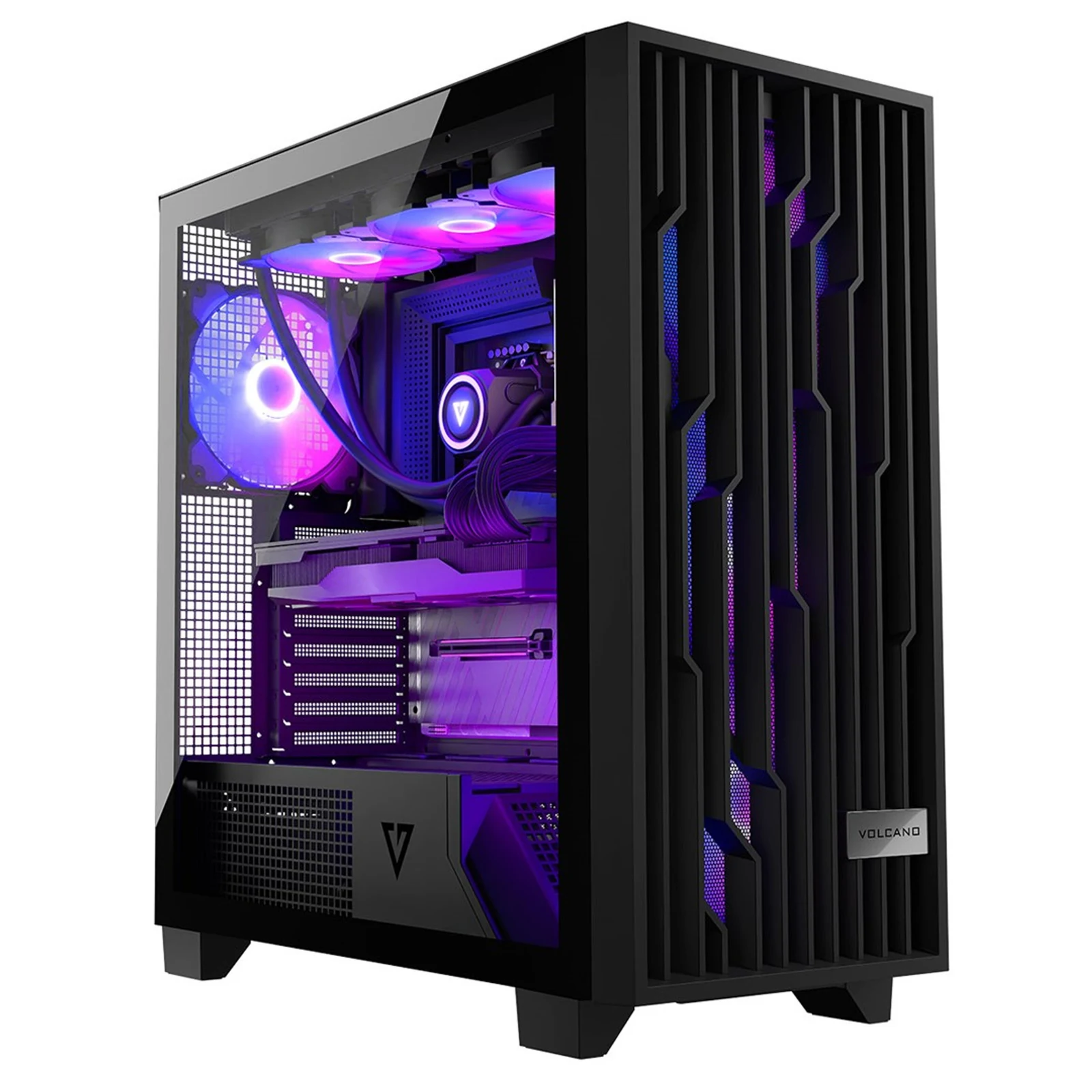 Obudowa komputerowa MODECOM Volcano Perun Apex ARGB Midi Black — zdjęcie 1 z 8