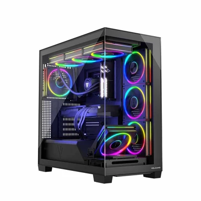 Obudowa komputerowa MODECOM Volcano Stellar ARGB Midi Tower 5F Black