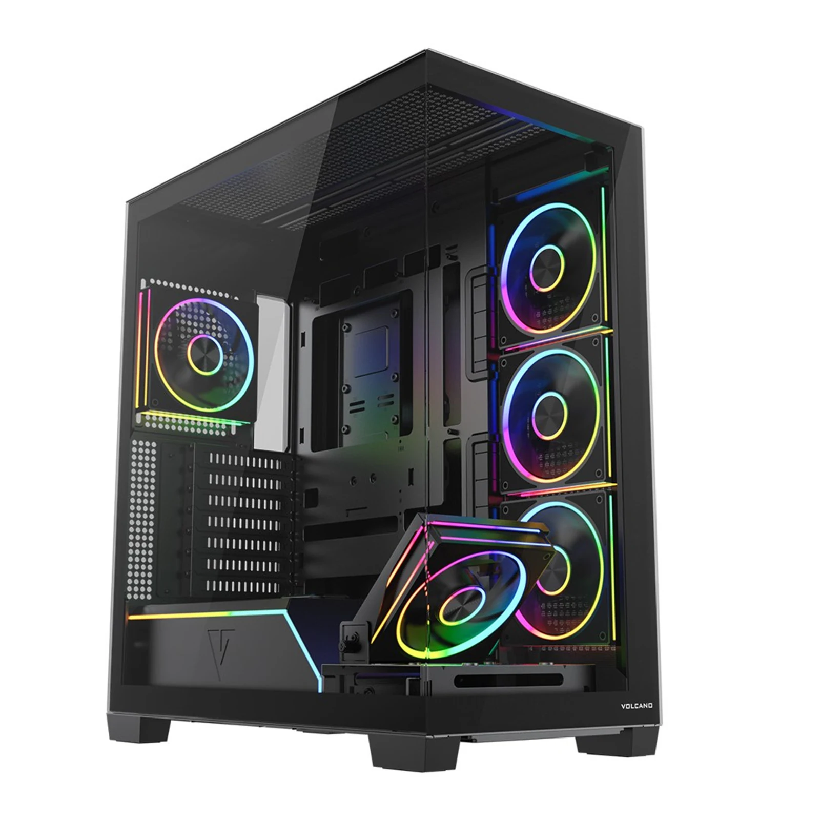 Obudowa komputerowa MODECOM Volcano Stellar Plus ARGB Midi Tower 5F Black — zdjęcie 1 z 8