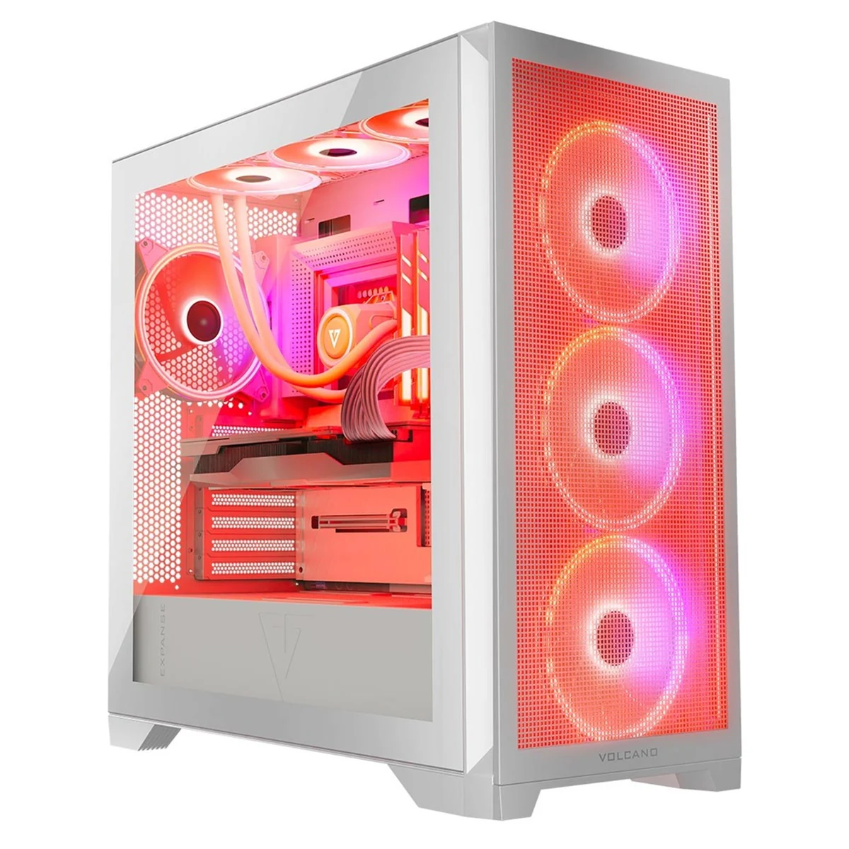 Obudowa komputerowa MODECOM VOLCNO EXPANCE S APEX ARGB Midi Tower Biała