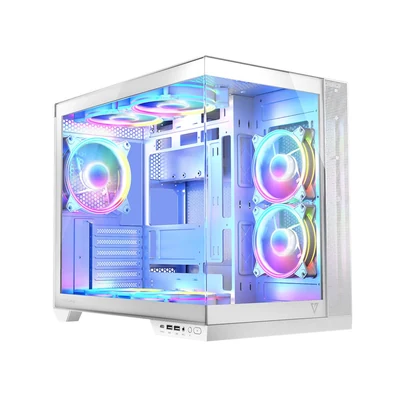 Obudowa komputerowa MODECOM VOLCNO PANORAMA APEX ARGB 7F Midi Tower Biała