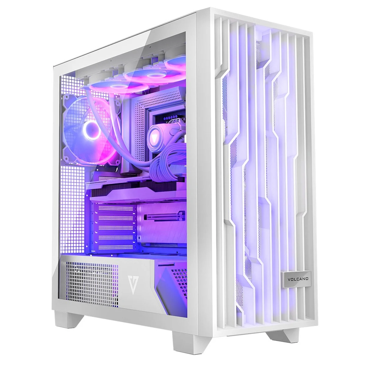 Obudowa komputerowa MODECOM VOLCNO PERUN APEX ARGB Midi Tower Biała