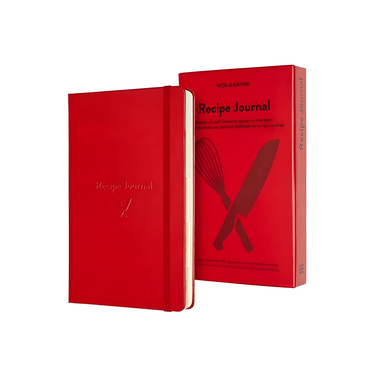 Moleskine Czerwony Passions, 400 stron, sztywna oprawa