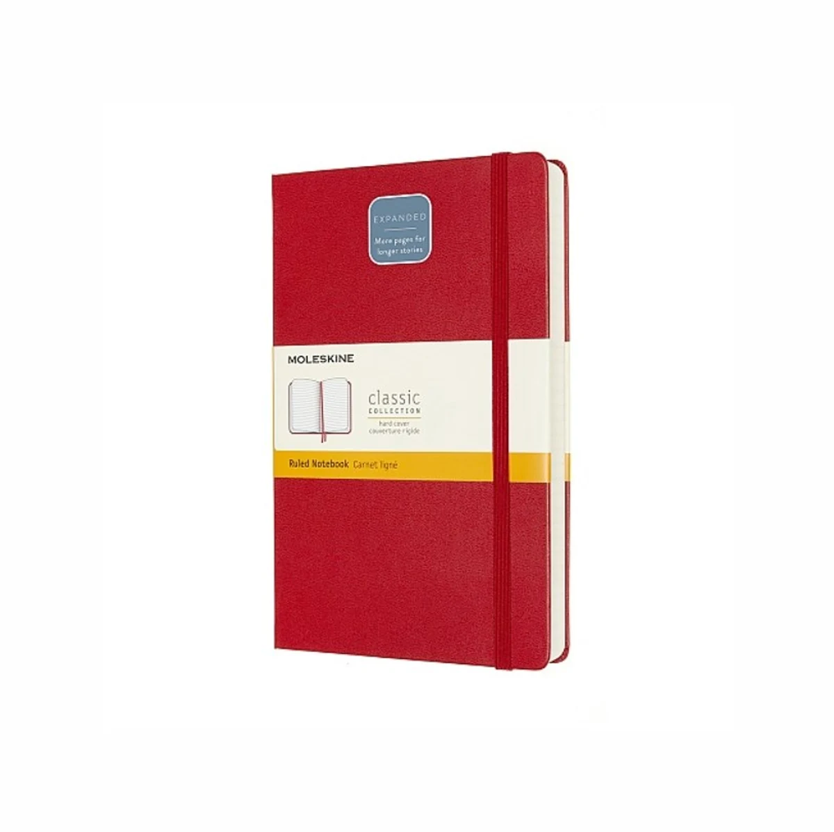 MOLESKINE Notes Classic L, 13x21 cm, 400 stron, czerwony