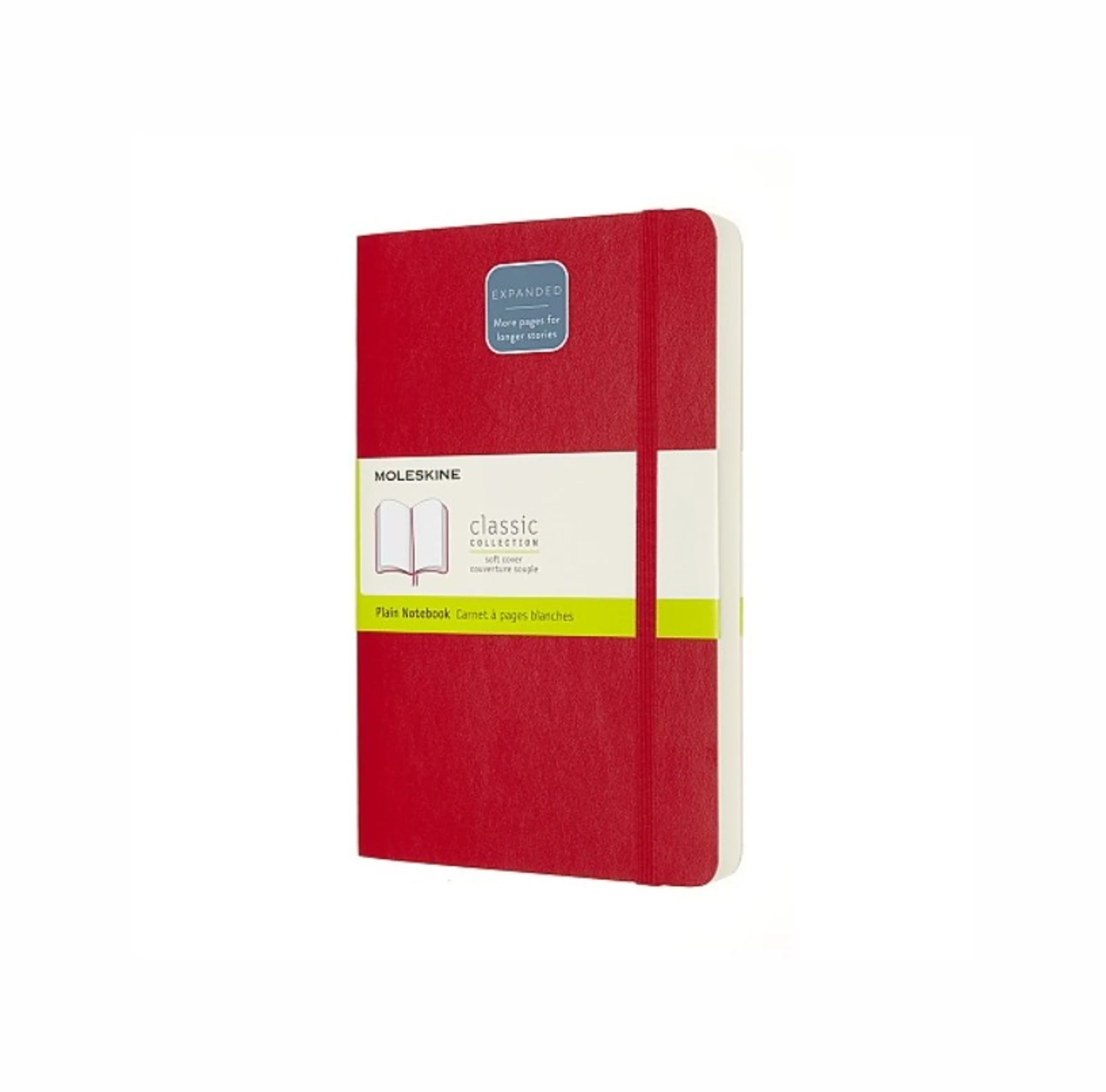 MOLESKINE Notes Classic L, 13x21 cm, czerwony, 400 stron — zdjęcie 1 z 5