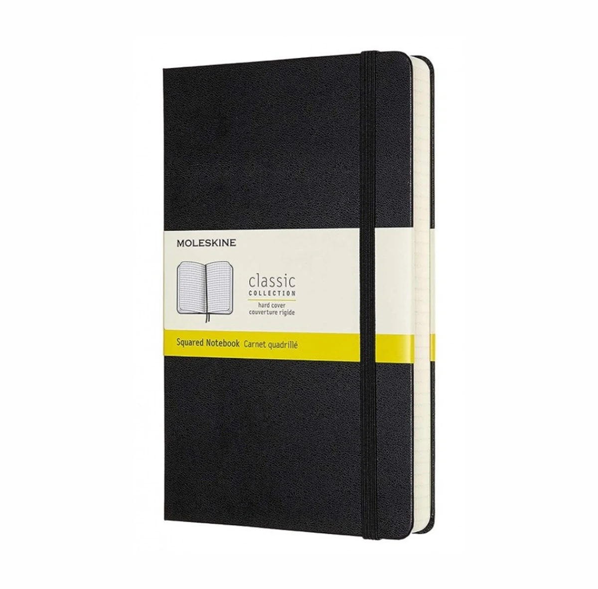 MOLESKINE Notes Classic L, 13x21cm, w kratkę, czarny