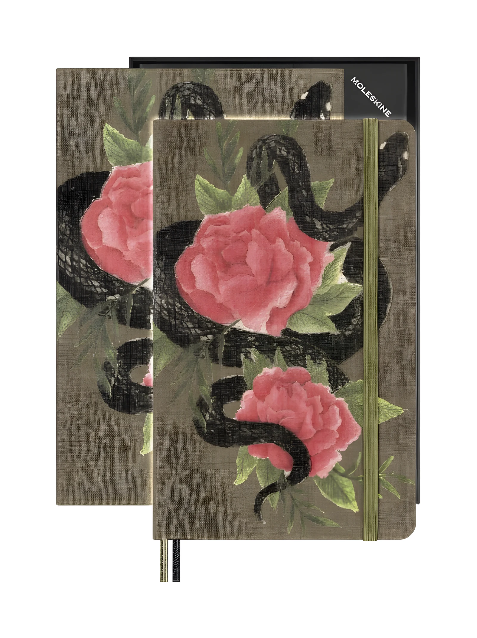MOLESKINE Notes Snake Roses 2025, L, 13x21cm — zdjęcie 1 z 8