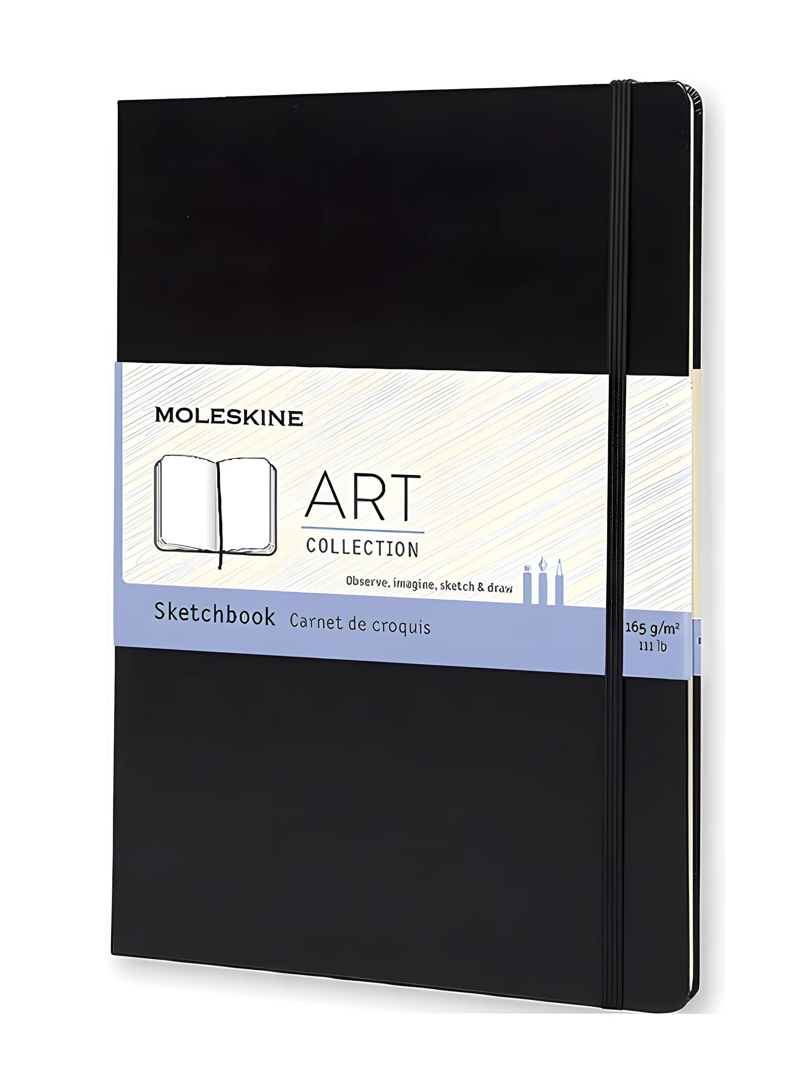 MOLESKINE Szkicownik A4, 96 stron, czarny — zdjęcie 1 z 4