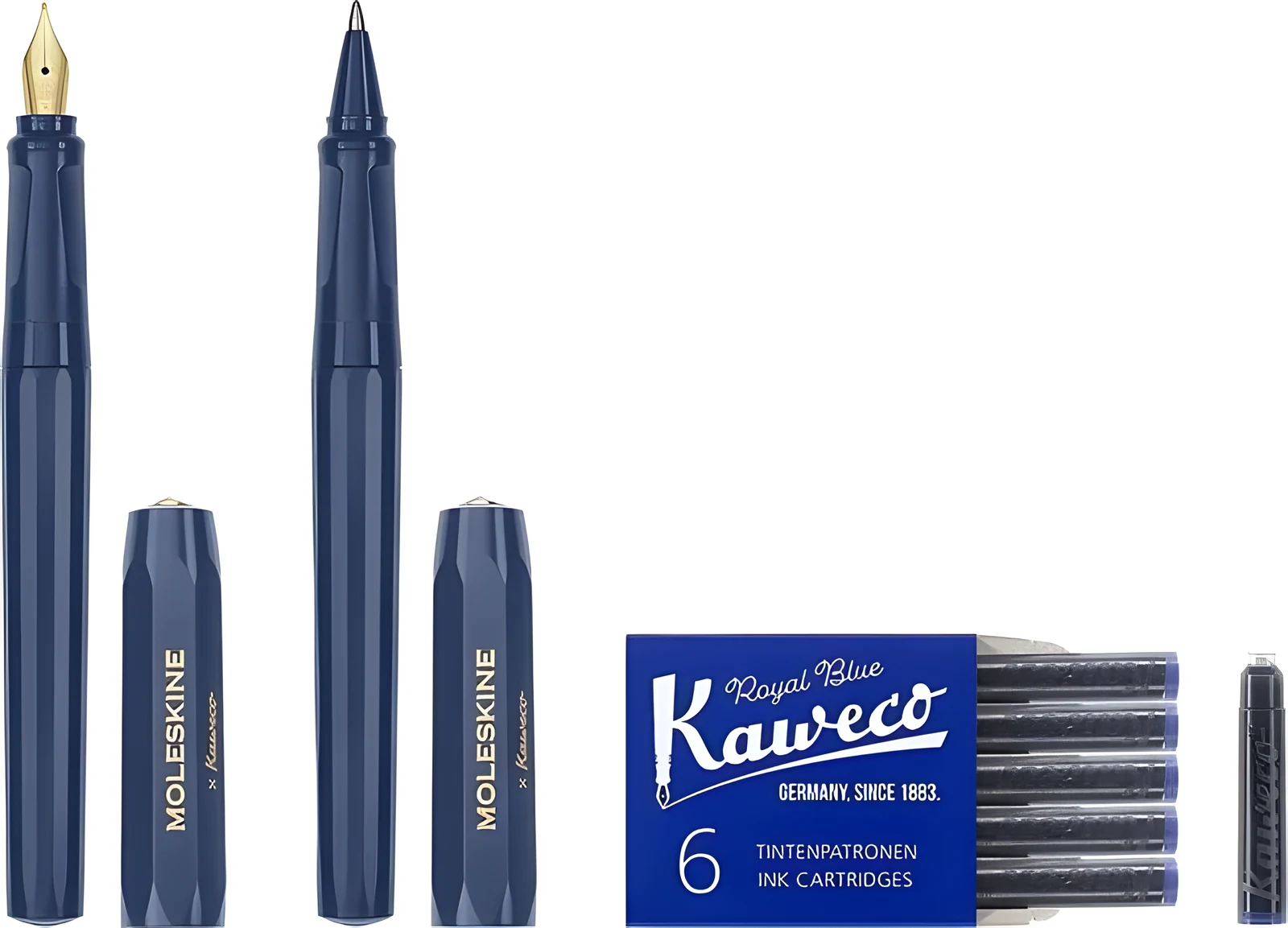 Moleskine x Kaweco Zestaw: Pióro i Długopis Niebieski — zdjęcie 1 z 4