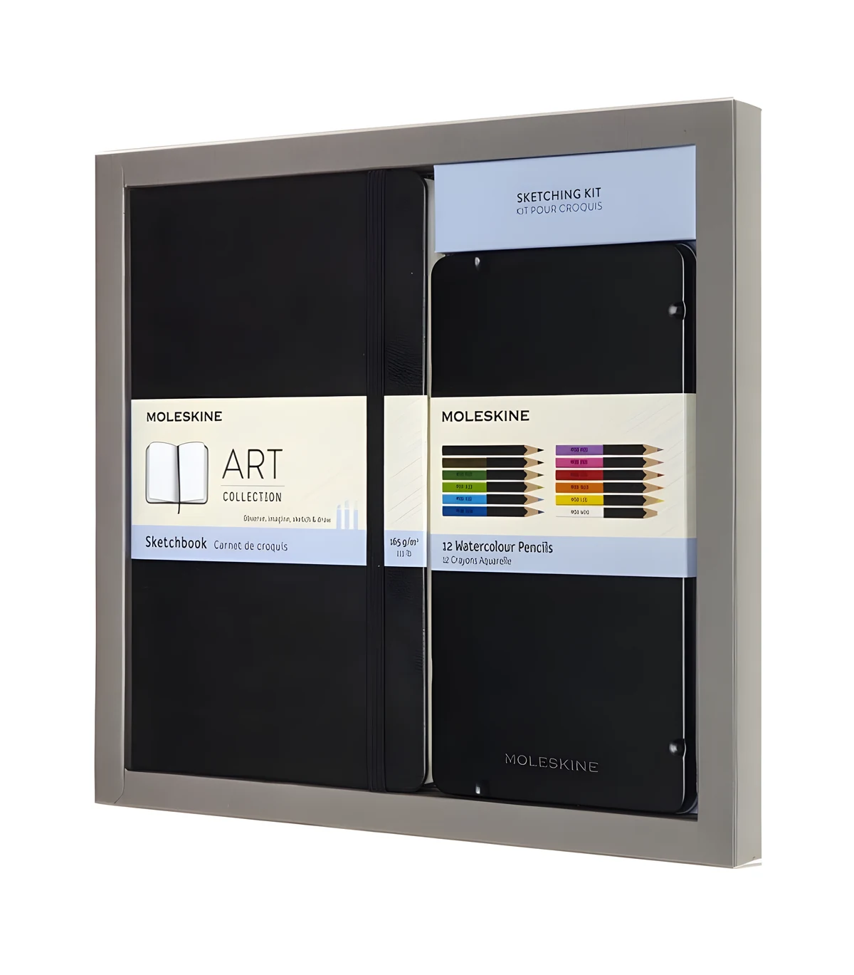 Moleskine Zestaw Szkicownik z 12 Kredkami Akwarelowymi