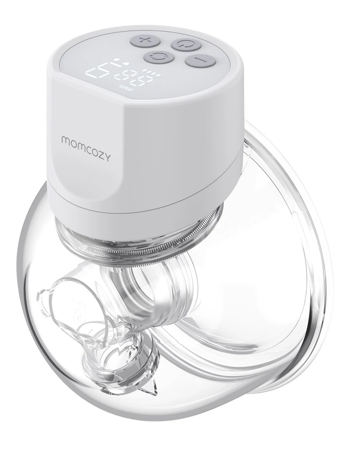 MOMCOZY S12 Pro – noszony laktator, biały, zestaw podwójny 180ml