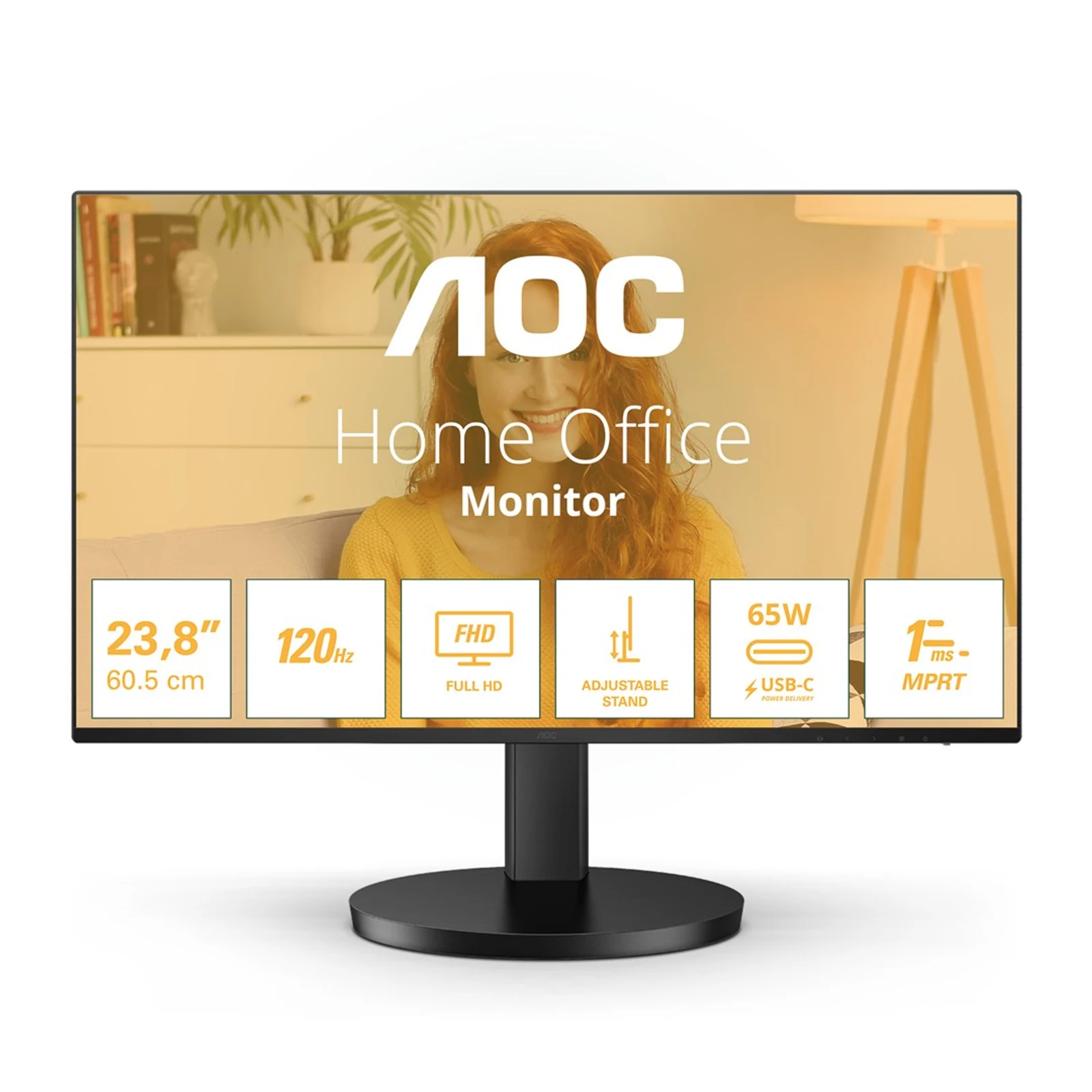 Monitor AOC LED 24B3CF2 23,8" 100Hz — zdjęcie 1 z 8