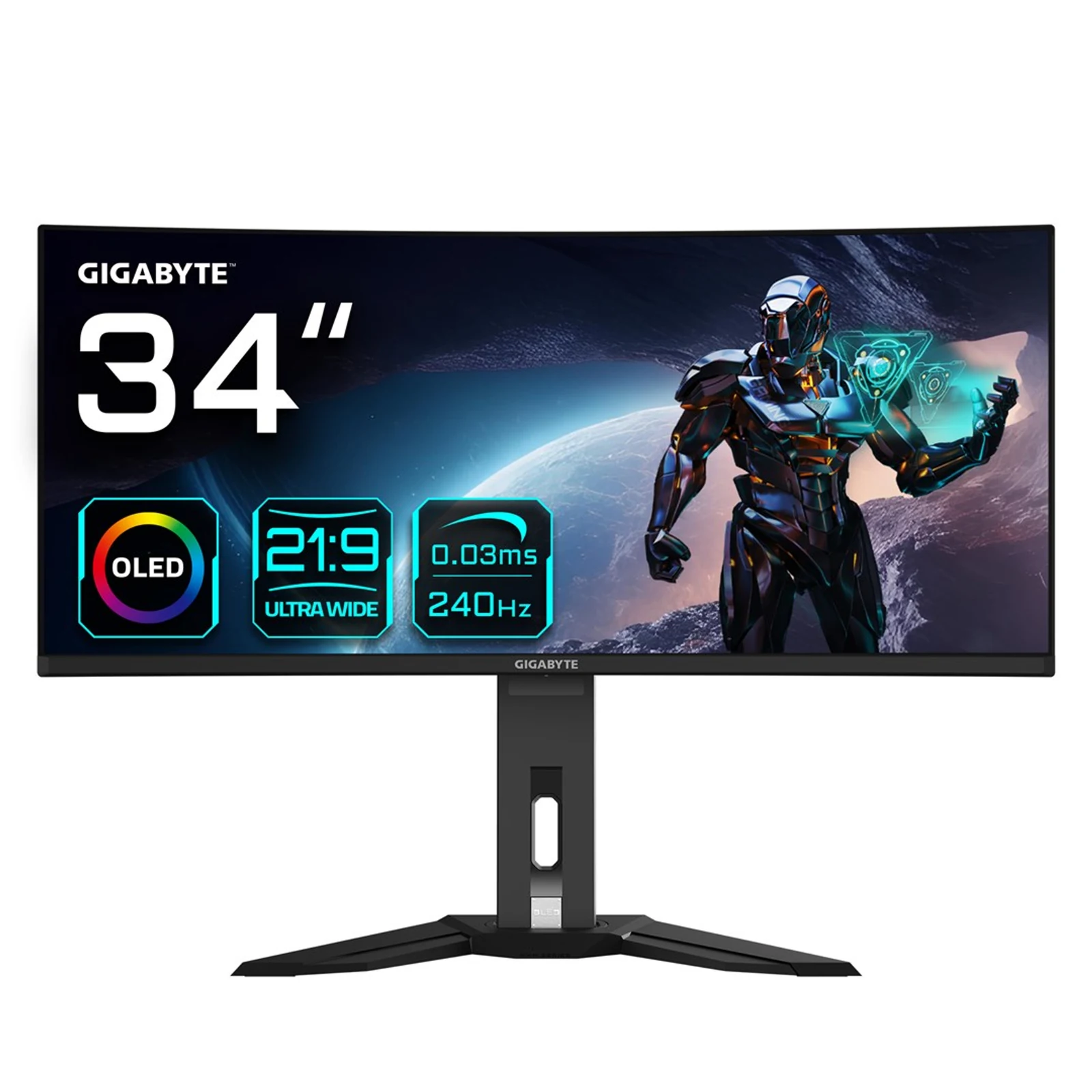 Monitor Gigabyte OLED 34" MO34WQC2 240Hz — zdjęcie 1 z 8