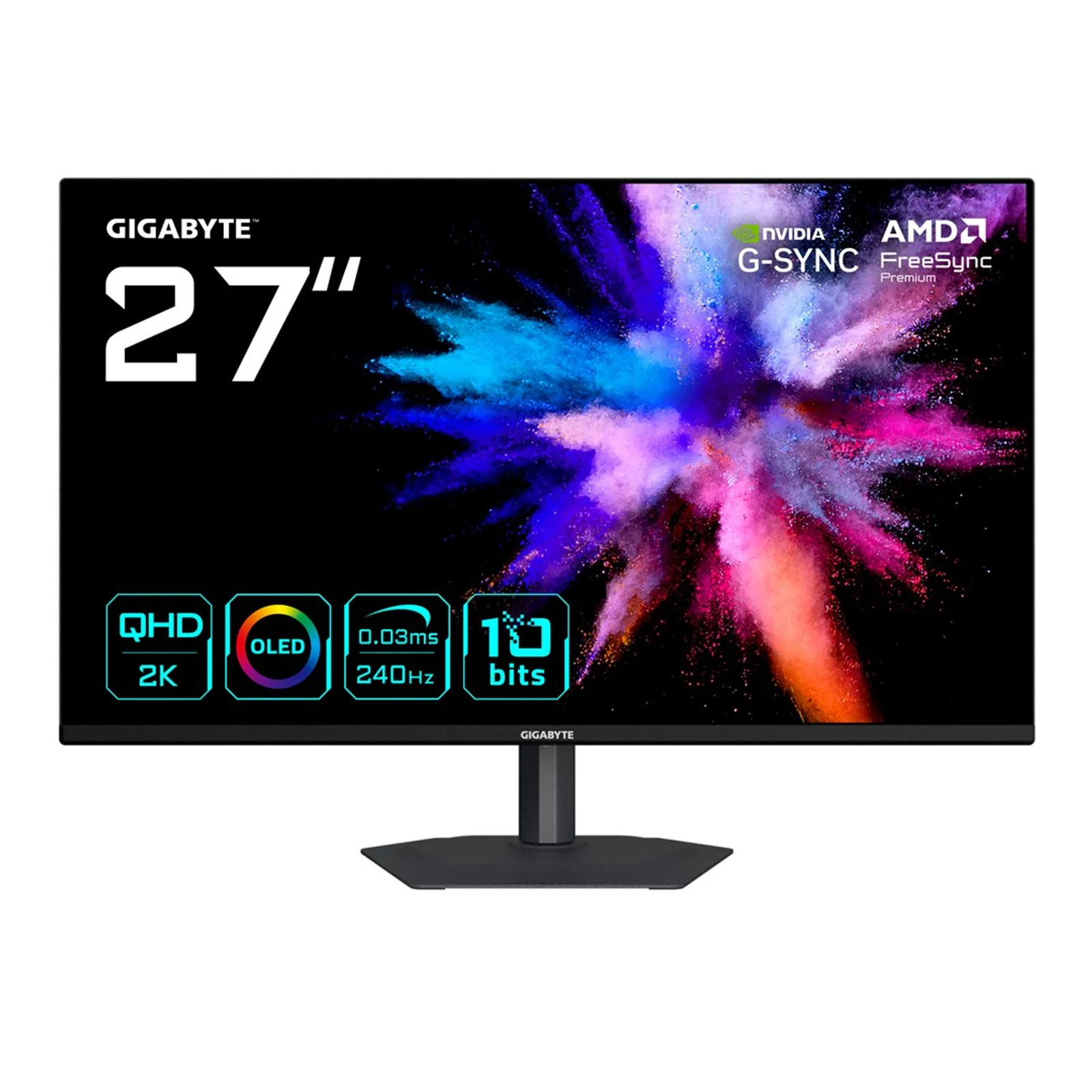 MONITOR GIGABYTE QD-OLED 27" GO27Q24A 240Hz — zdjęcie 1 z 5