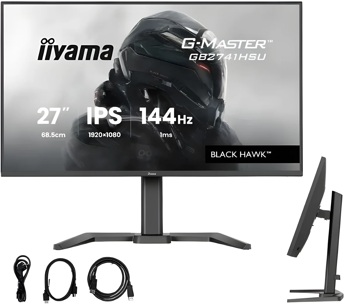 Monitor gamingowy IIYAMA GB2741HSU-B1 27" IPS 144Hz Black Hawk